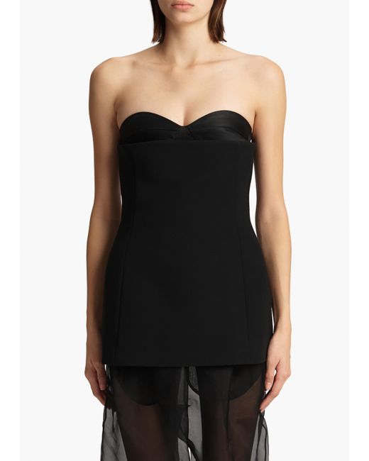 Khaite Black Ayla Top