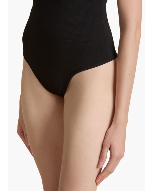 Khaite Black Basile Bodysuit