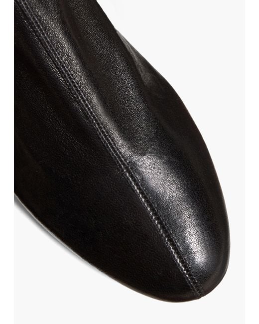 Khaite Black Apollo Flat Ankle Boot