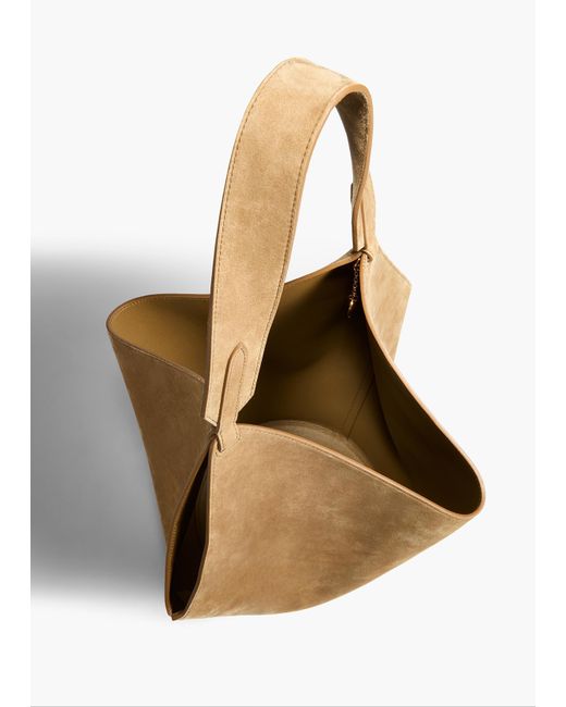 Khaite Metallic Small Lotus Tote
