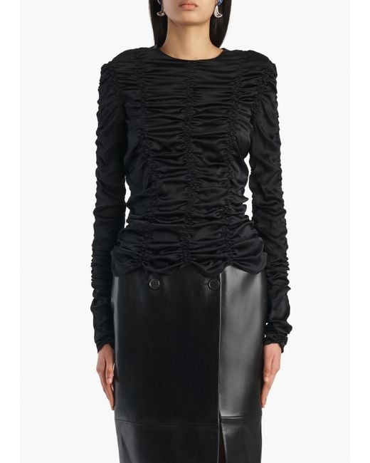 Khaite Black Rory Top