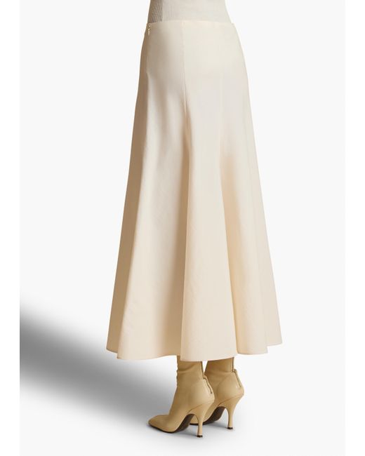 Khaite White Lenno Skirt