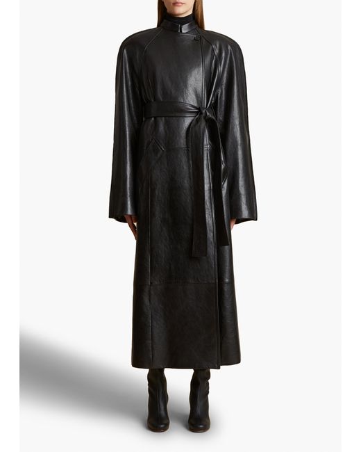 Khaite Black Exclusive Rothen Coat