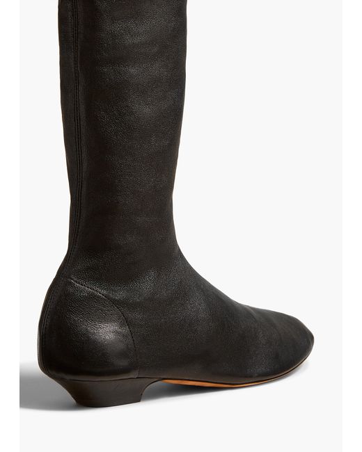 Khaite White Apollo Over-The-Knee Flat Boot