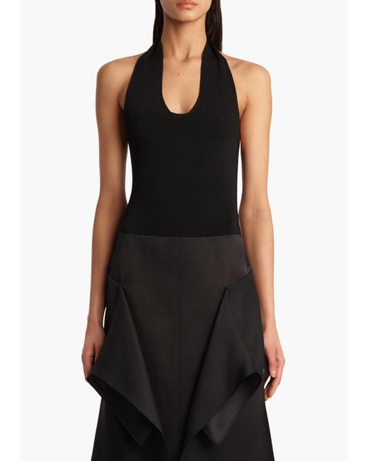 Khaite Black Toto Bodysuit