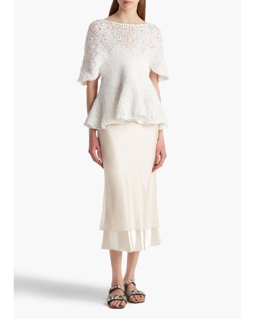 Khaite Natural Monina Skirt