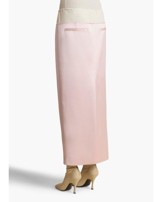 Khaite Pink Chet Skirt