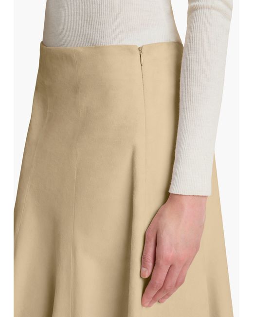 Khaite Natural Lenno Skirt