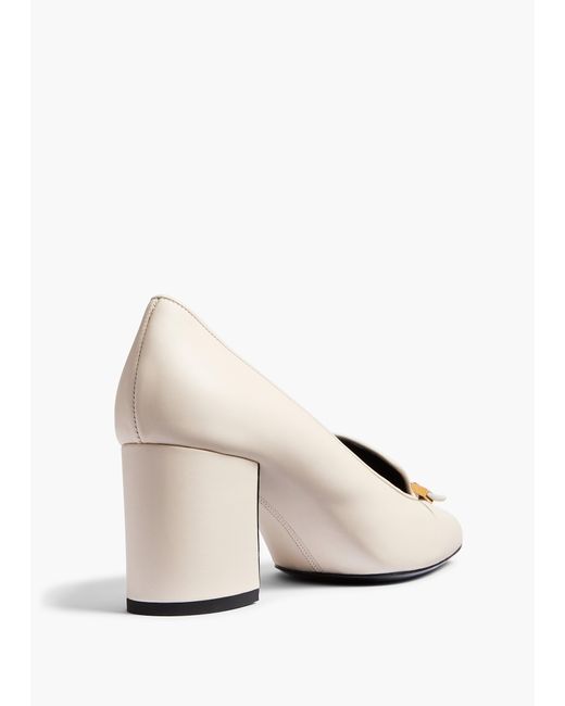 Khaite White Elio Loafer Pump