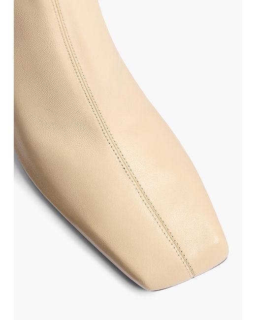 Khaite White Eva Mid Calf Boot
