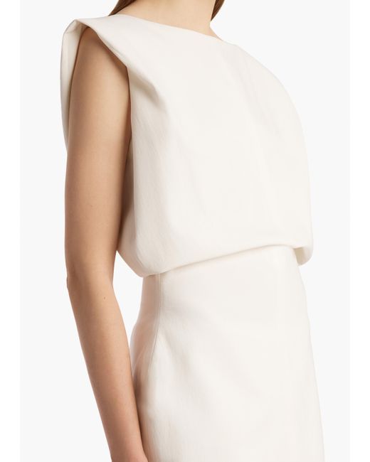 Khaite White Toma Short Dress