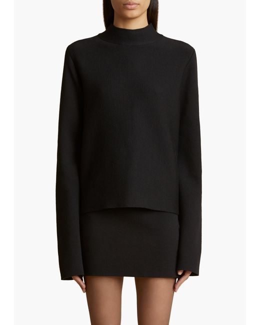 Khaite Black Calliope Top