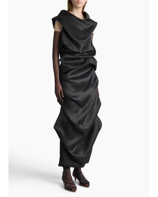 Khaite Black Olula Skirt