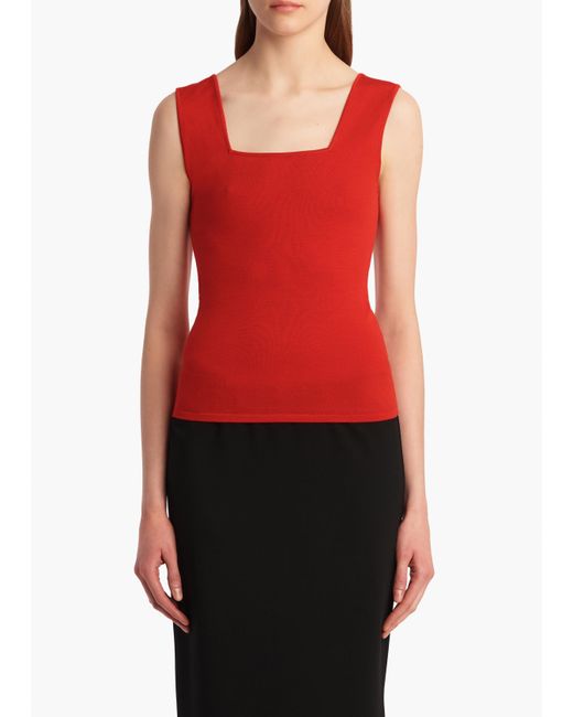 Khaite Red Exclusive Sani Top