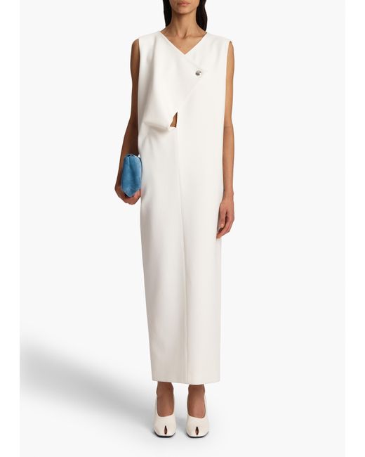 Khaite White Crispin Dress