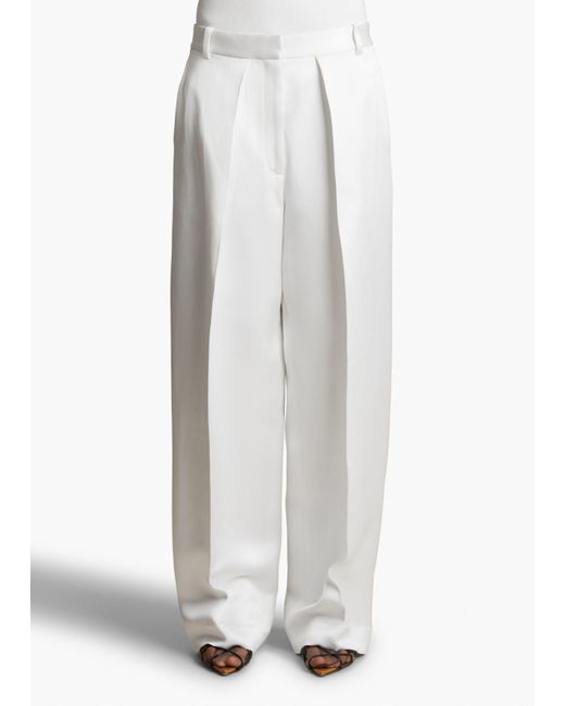 Khaite White Marinta Pant