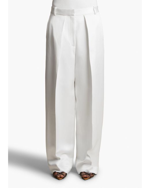 Khaite White Marinta Pant