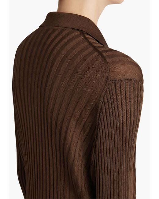 Khaite Brown Vin Top