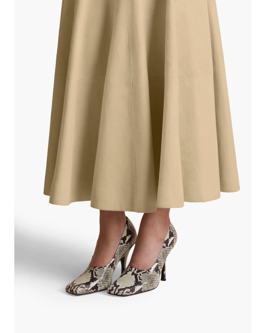 Khaite Natural Lenno Skirt