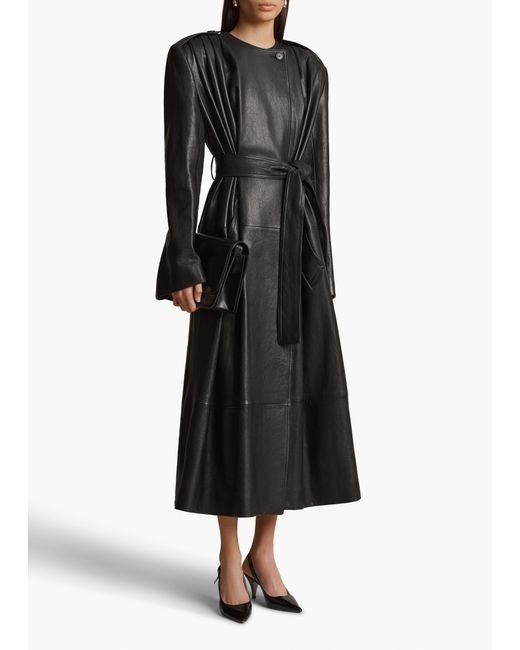 Khaite Black Exclusive Minnler Trench