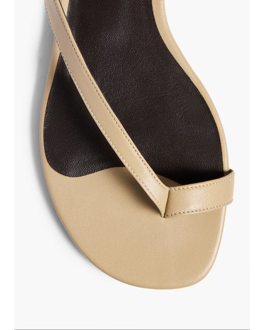 Khaite White Aimee Flat Sandal