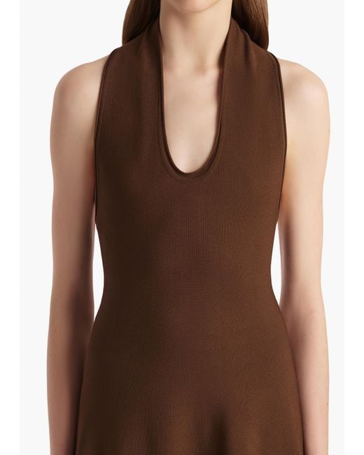 Khaite Brown Melina Dress