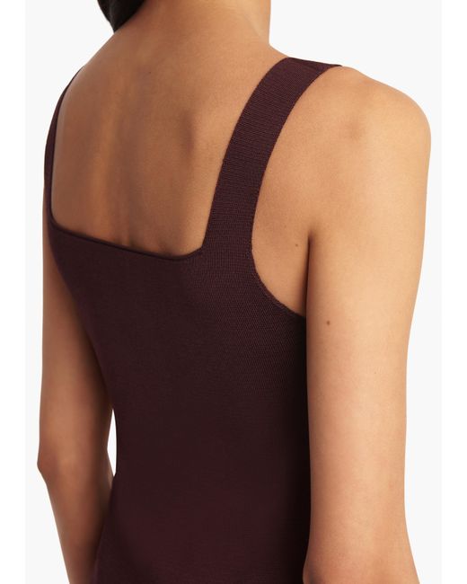 Khaite Purple Stretch Virgin Wool Blend Suit