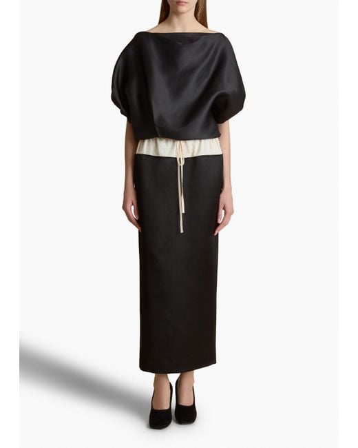 Khaite Black Niles Top