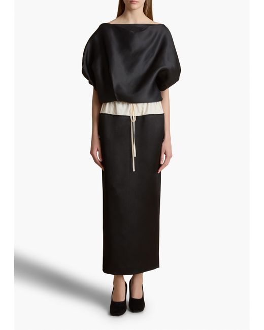 KHAITE Niles Top in Black | Lyst