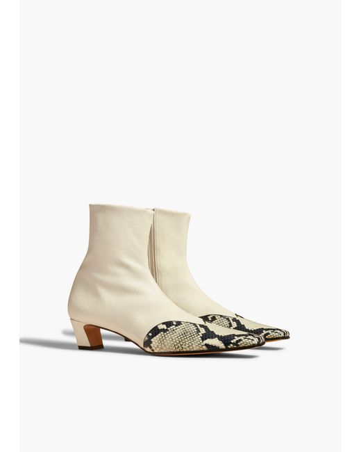 Khaite White Nevada Stretch Low Boot