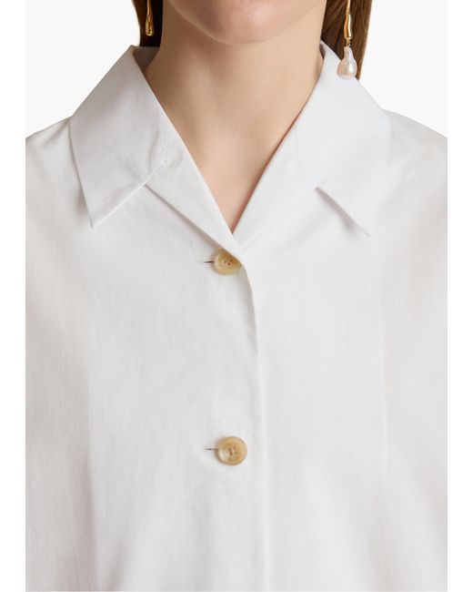 Khaite White Owen Top