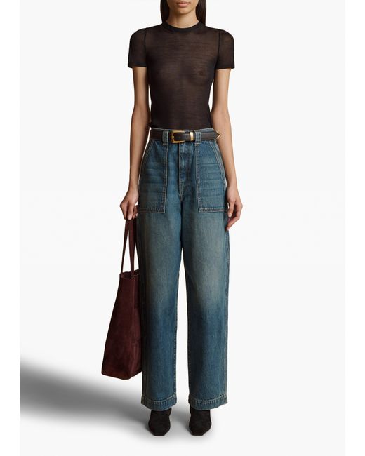 Khaite Blue Hewitt Jean