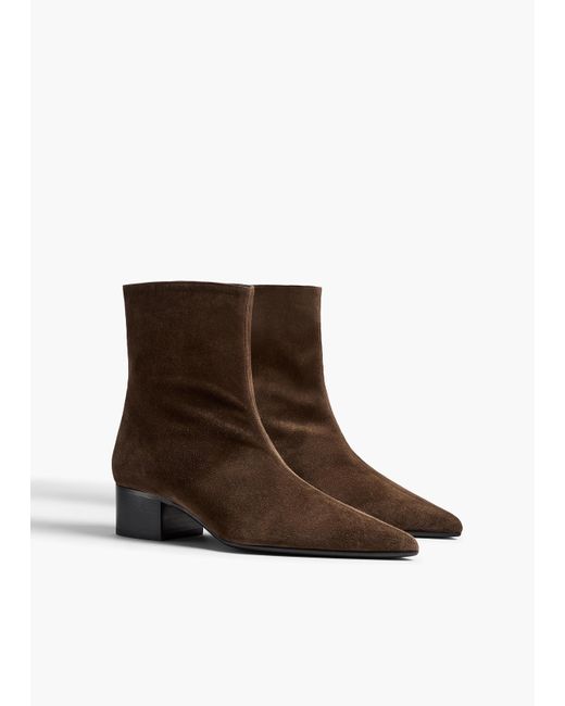 Khaite Brown Andee Ankle Boot
