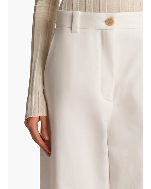 Khaite White Gari Pant