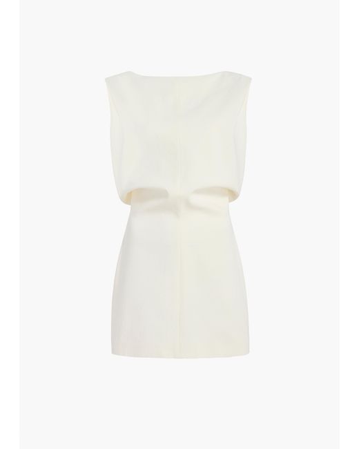 Khaite White Toma Short Dress