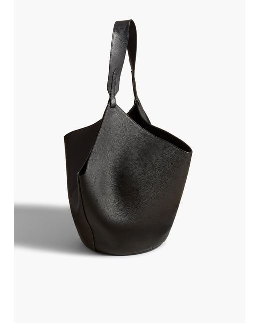 Khaite Black Medium Lotus Tote