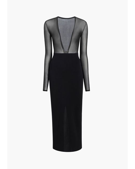 Khaite Black Sansa Dress
