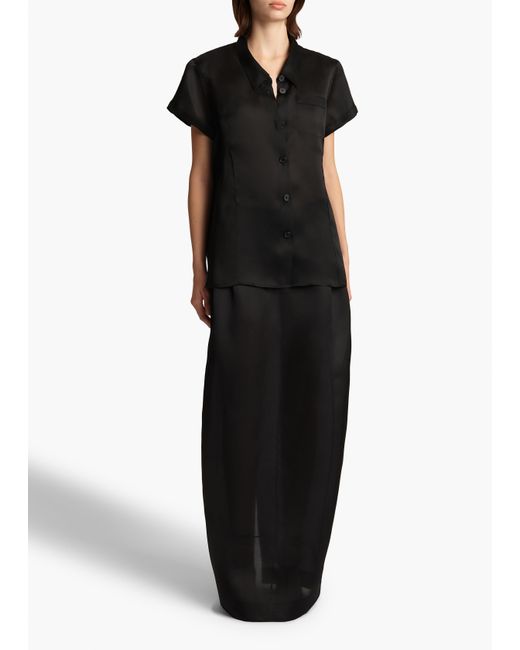 Khaite Black Lucian Skirt