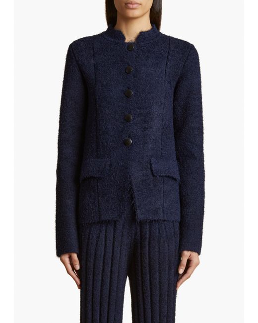 Khaite Blue Aeson Jacket