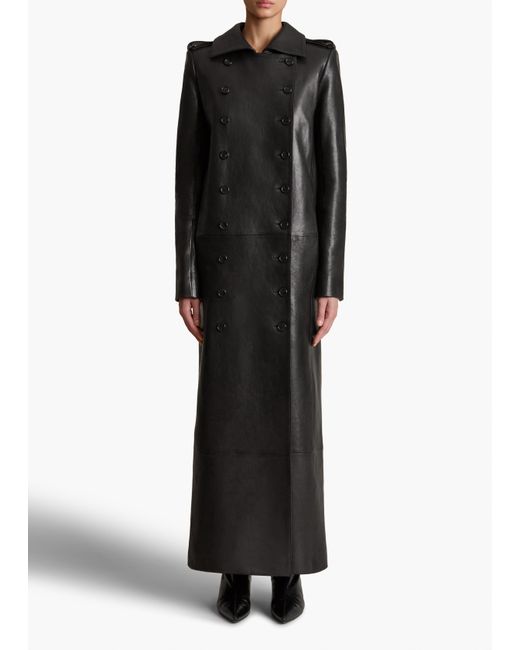 Khaite Black Mallory Coat