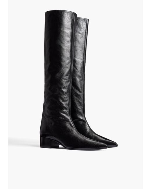 Khaite White Andee Knee-High Boot