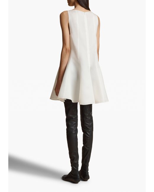 Khaite White Mags Dress