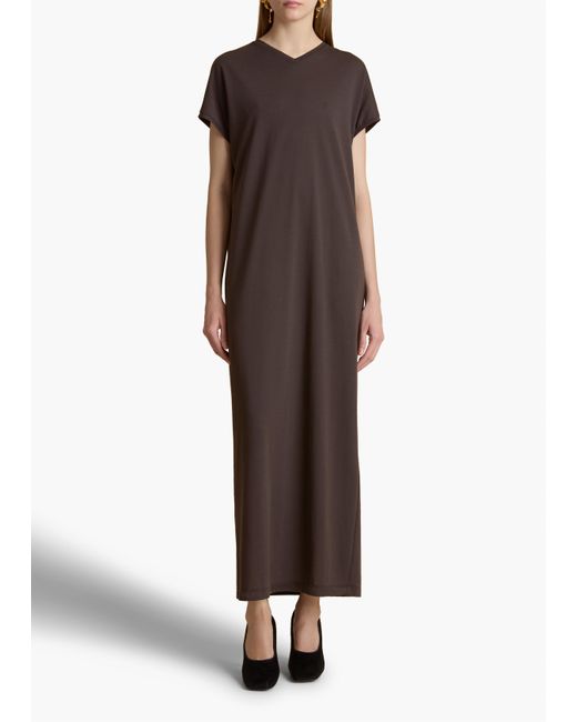 Khaite Brown Verda Dress
