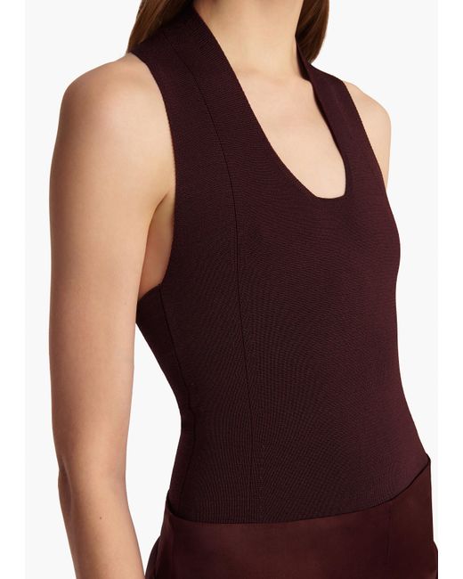 Khaite Purple Toto Bodysuit
