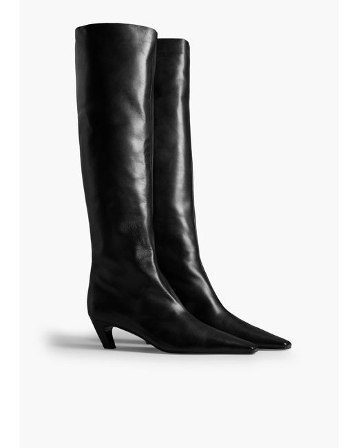 Khaite Black Davis Boot