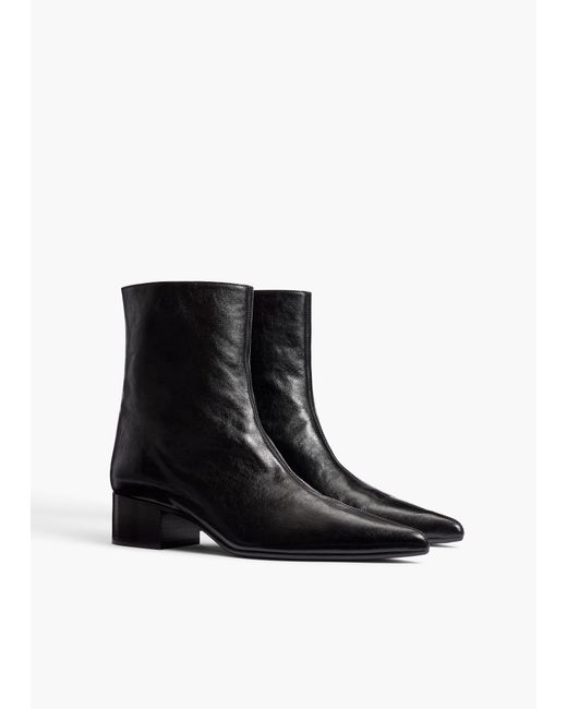 Khaite White Andee Ankle Boot