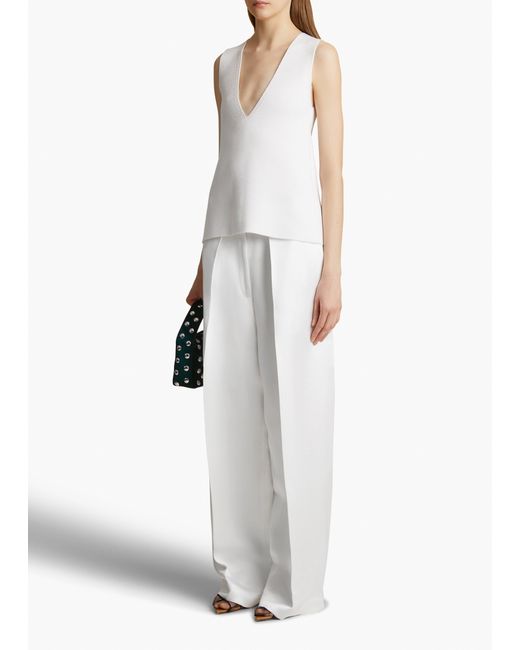Khaite White Marinta Pant