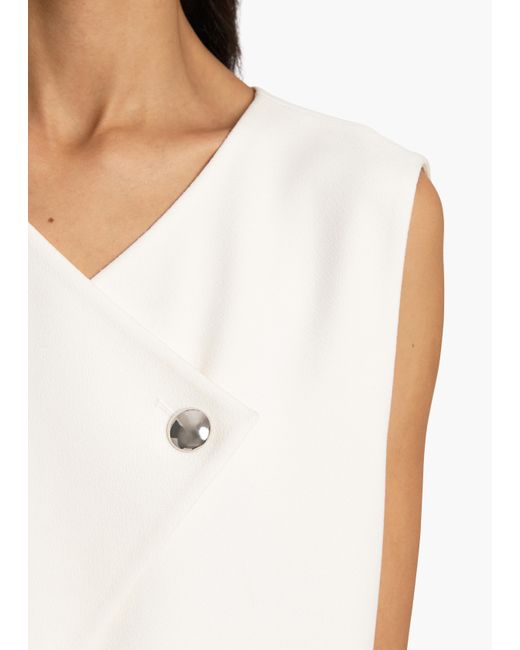 Khaite White Crispin Dress