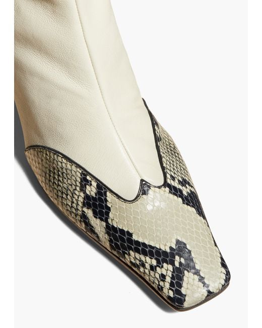 Khaite White Nevada Stretch High Boot