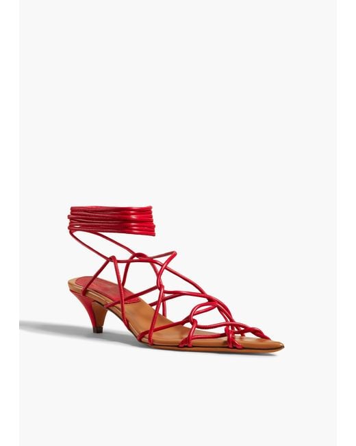 Khaite Red Arden Low Heel